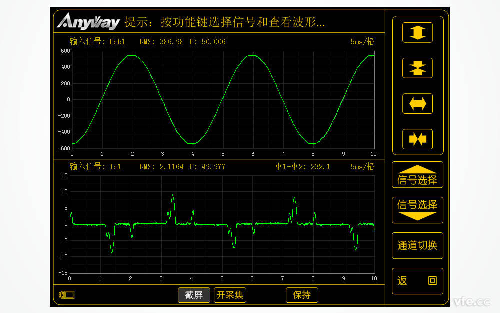 低壓變頻器輸入電流、電壓
