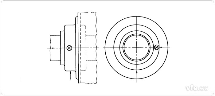 不可拆卸零部件電機(jī)不能按圖1測量時(shí)的測量點(diǎn)