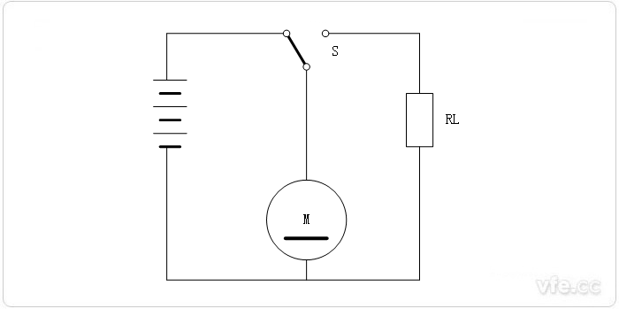 配置動態(tài)制動電阻的電動機(jī)電路 配置動態(tài)制動電阻的電動機(jī)電路