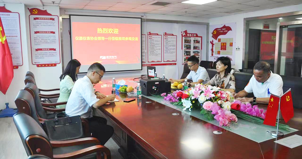 湖南省儀器儀表行業(yè)協(xié)會秘書長徐振軒一行蒞臨銀河電氣調研